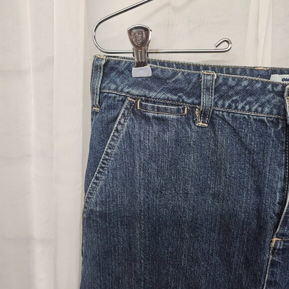Vintage Old Navy Blue Jeans Denim Maxi Skirt Y2K Preppy Boho 10 - Picture 3 of 14